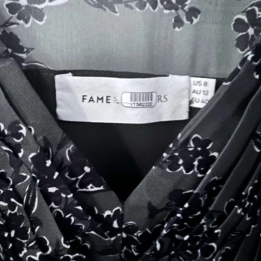 Fame and Partners The Landry Midi Dress in Khaki 8 - Picture 9 of 14